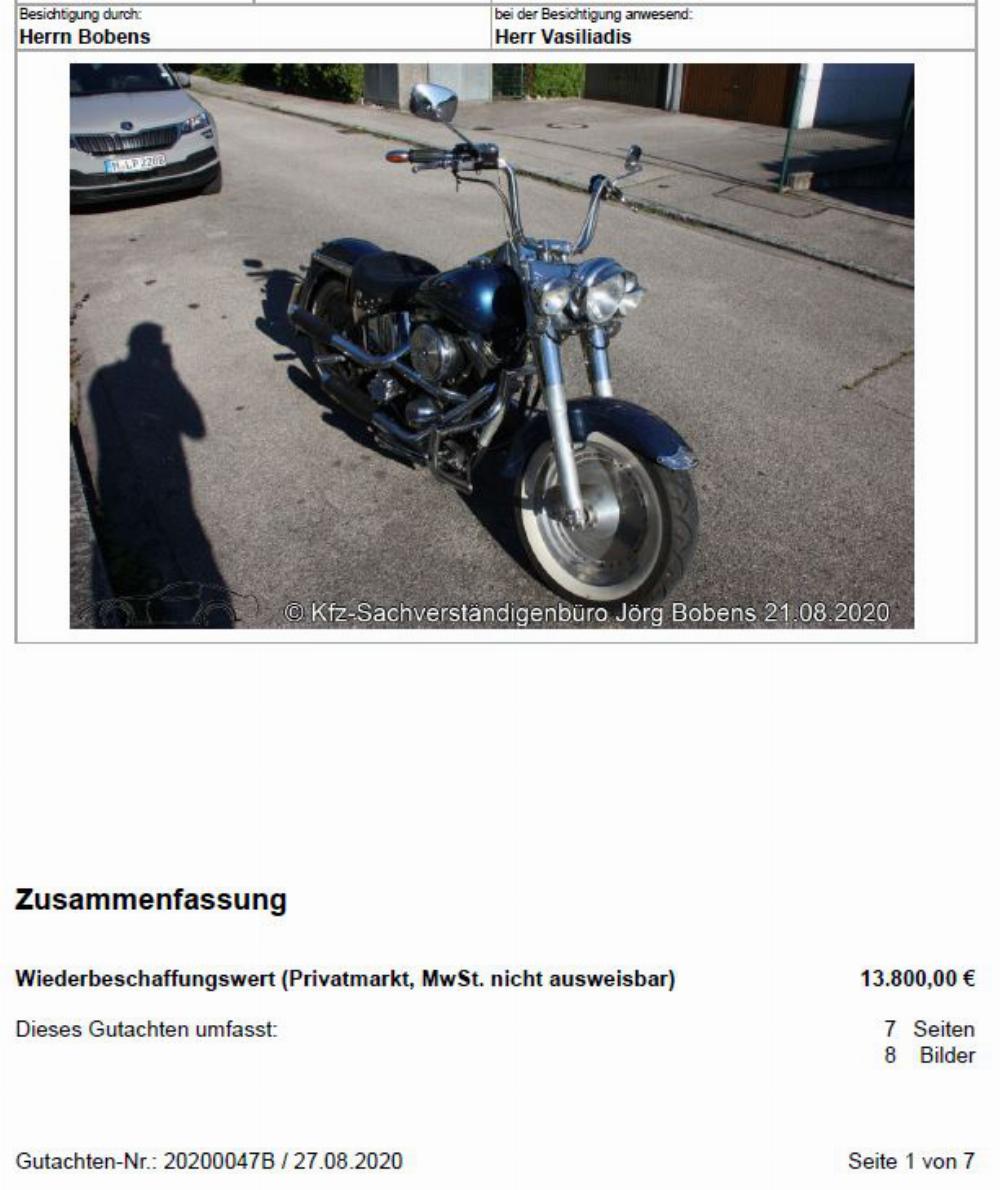Motorrad verkaufen Andere Harley-Davidson Eigenbau auf Fat Boy Evo 1996 Basis Ankauf